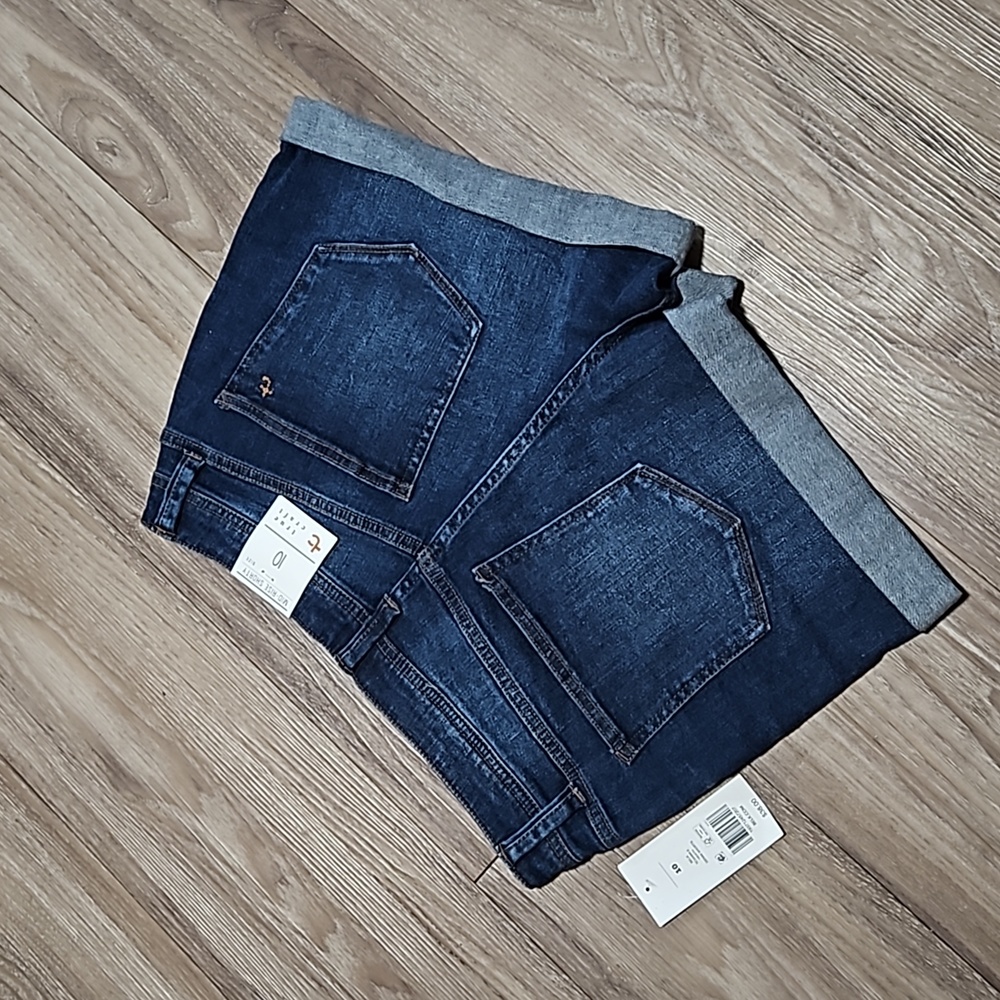 true craft Denim Mid-Rise Shorty Stretch Blue Jean Shorts 3" Inseam Women's 10 - Picture 10 of 16